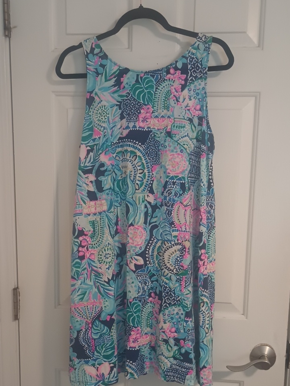 Lilly Pulitzer Multicolor Floral Mini Dress - Navy, Turquoise, Pink